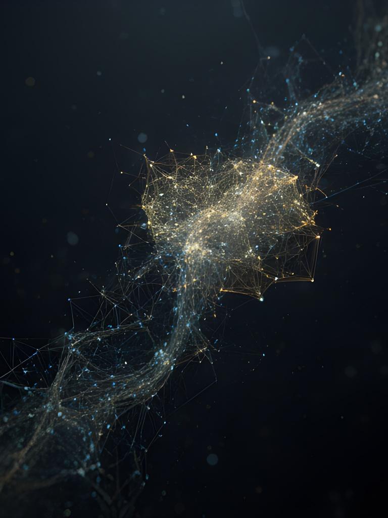 Dark transaction network visualisation with highlighted anomaly nodes and connected payment pathways