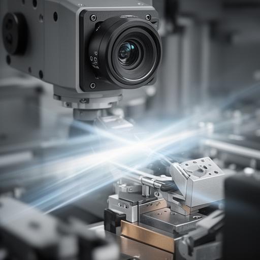 Automated camera station highlighting a misaligned assembly component